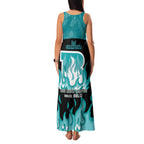 Personalised BBL Brisbane Heat Family Matching Tank Maxi Dress and Hawaiian Shirt 2nd Champions 2024 New History