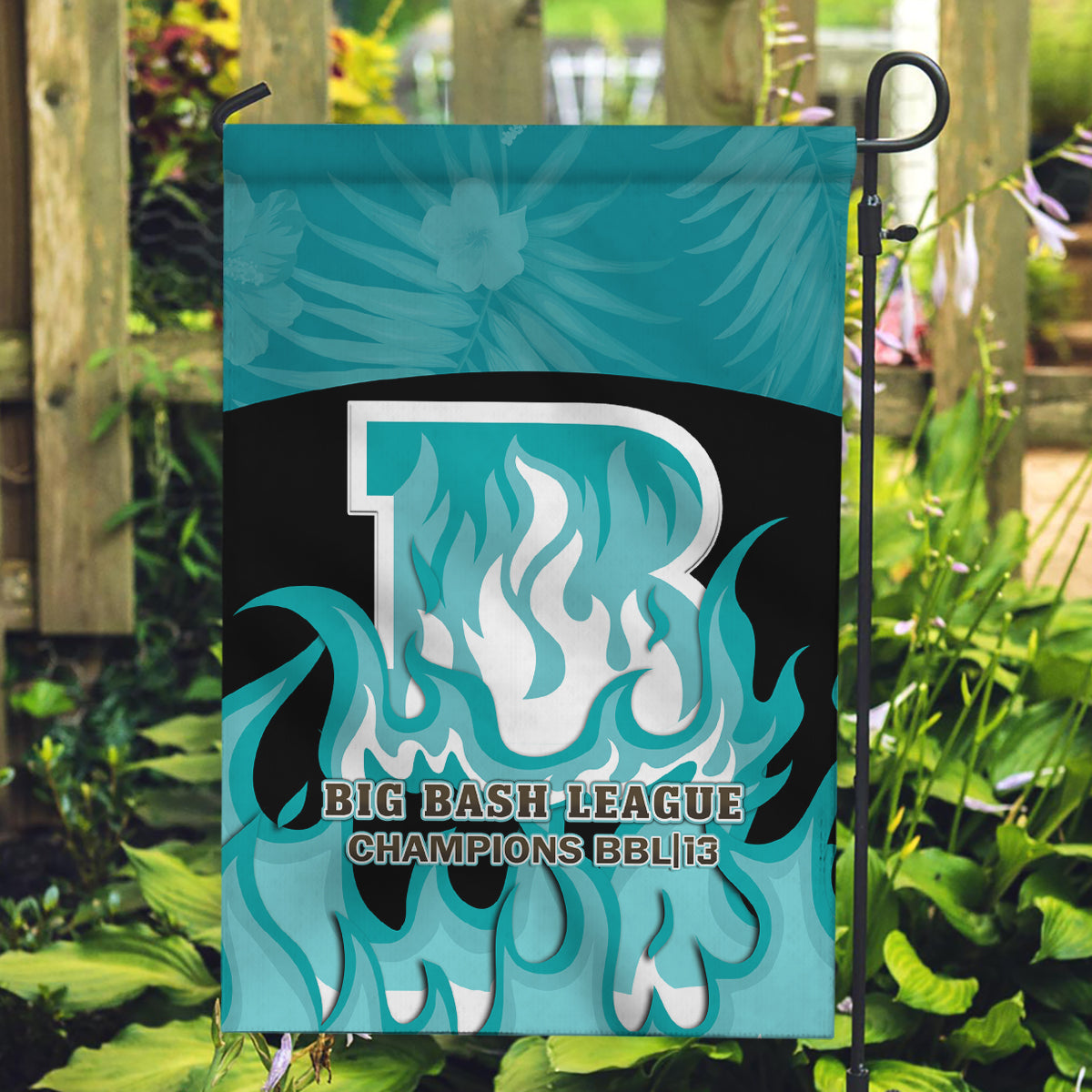 Personalised BBL Brisbane Heat Garden Flag 2nd Champions 2024 New History