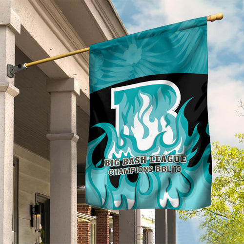 Personalised BBL Brisbane Heat Garden Flag 2nd Champions 2024 New History