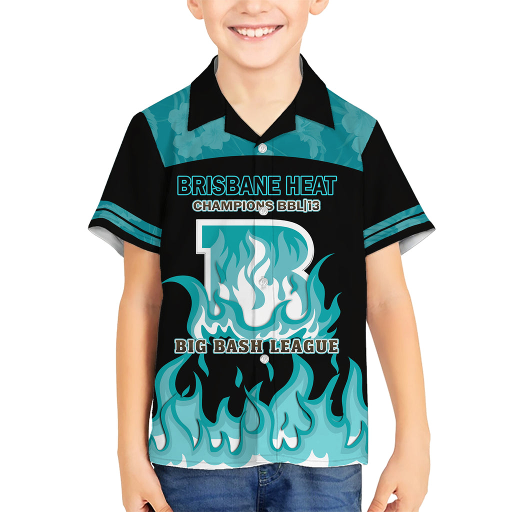 Personalised BBL Brisbane Heat Hawaiian Shirt 2nd Champions 2024 New History