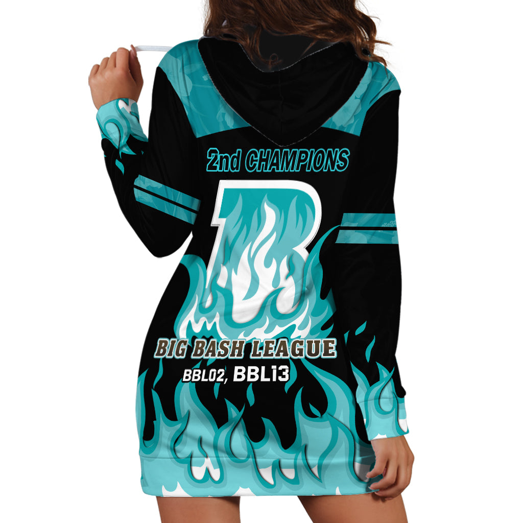 Personalised BBL Brisbane Heat Hoodie Dress 2nd Champions 2024 New History