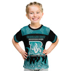 Personalised BBL Brisbane Heat Kid T Shirt 2nd Champions 2024 New History