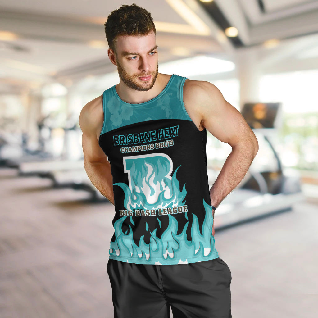 Personalised BBL Brisbane Heat Men Tank Top 2nd Champions 2024 New History