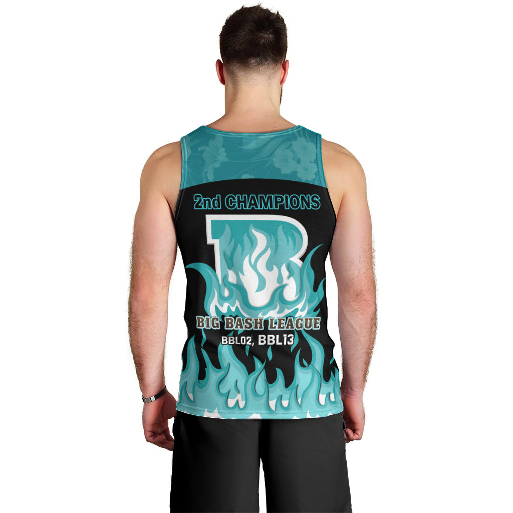 Personalised BBL Brisbane Heat Men Tank Top 2nd Champions 2024 New History