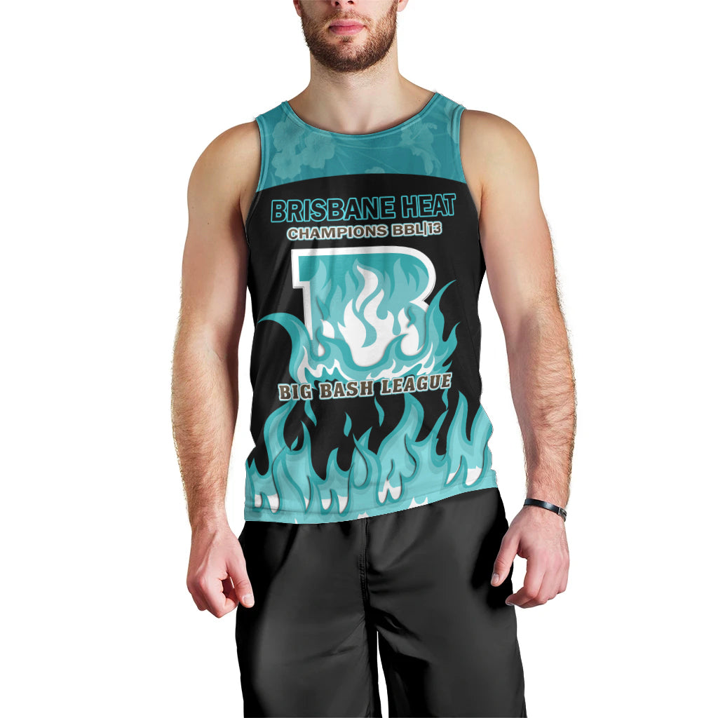 Personalised BBL Brisbane Heat Men Tank Top 2nd Champions 2024 New History