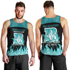 Personalised BBL Brisbane Heat Men Tank Top 2nd Champions 2024 New History