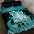Personalised BBL Brisbane Heat Quilt Bed Set 2nd Champions 2024 New History