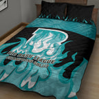 Personalised BBL Brisbane Heat Quilt Bed Set 2nd Champions 2024 New History