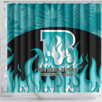 Personalised BBL Brisbane Heat Shower Curtain 2nd Champions 2024 New History