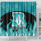 Personalised BBL Brisbane Heat Shower Curtain 2nd Champions 2024 New History