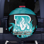 Personalised BBL Brisbane Heat Spare Tire Cover 2nd Champions 2024 New History