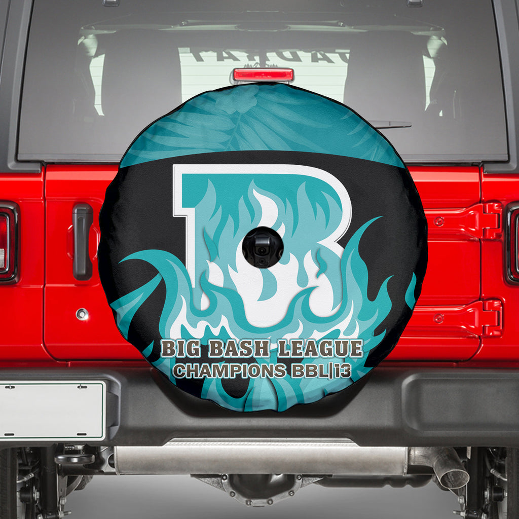Personalised BBL Brisbane Heat Spare Tire Cover 2nd Champions 2024 New History