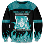 Personalised BBL Brisbane Heat Sweatshirt 2nd Champions 2024 New History
