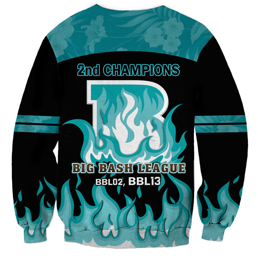 Personalised BBL Brisbane Heat Sweatshirt 2nd Champions 2024 New History