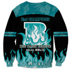 Personalised BBL Brisbane Heat Sweatshirt 2nd Champions 2024 New History