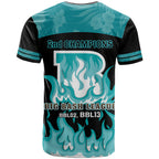 Personalised BBL Brisbane Heat T Shirt 2nd Champions 2024 New History