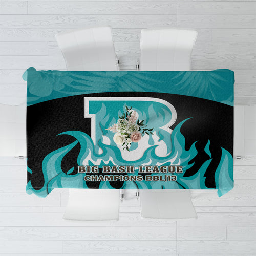 Personalised BBL Brisbane Heat Tablecloth 2nd Champions 2024 New History
