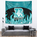 Personalised BBL Brisbane Heat Tapestry 2nd Champions 2024 New History