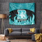 Personalised BBL Brisbane Heat Tapestry 2nd Champions 2024 New History