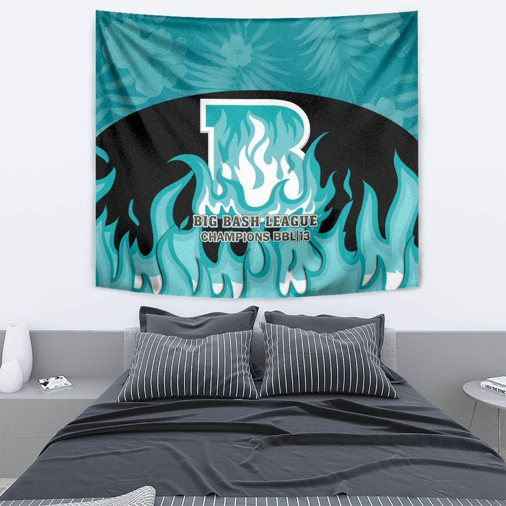 Personalised BBL Brisbane Heat Tapestry 2nd Champions 2024 New History