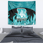 Personalised BBL Brisbane Heat Tapestry 2nd Champions 2024 New History