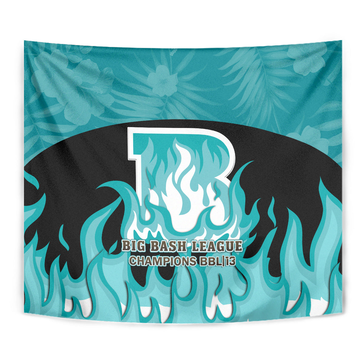 Personalised BBL Brisbane Heat Tapestry 2nd Champions 2024 New History