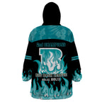 Personalised BBL Brisbane Heat Wearable Blanket Hoodie 2nd Champions 2024 New History