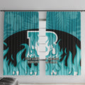 Personalised BBL Brisbane Heat Window Curtain 2nd Champions 2024 New History
