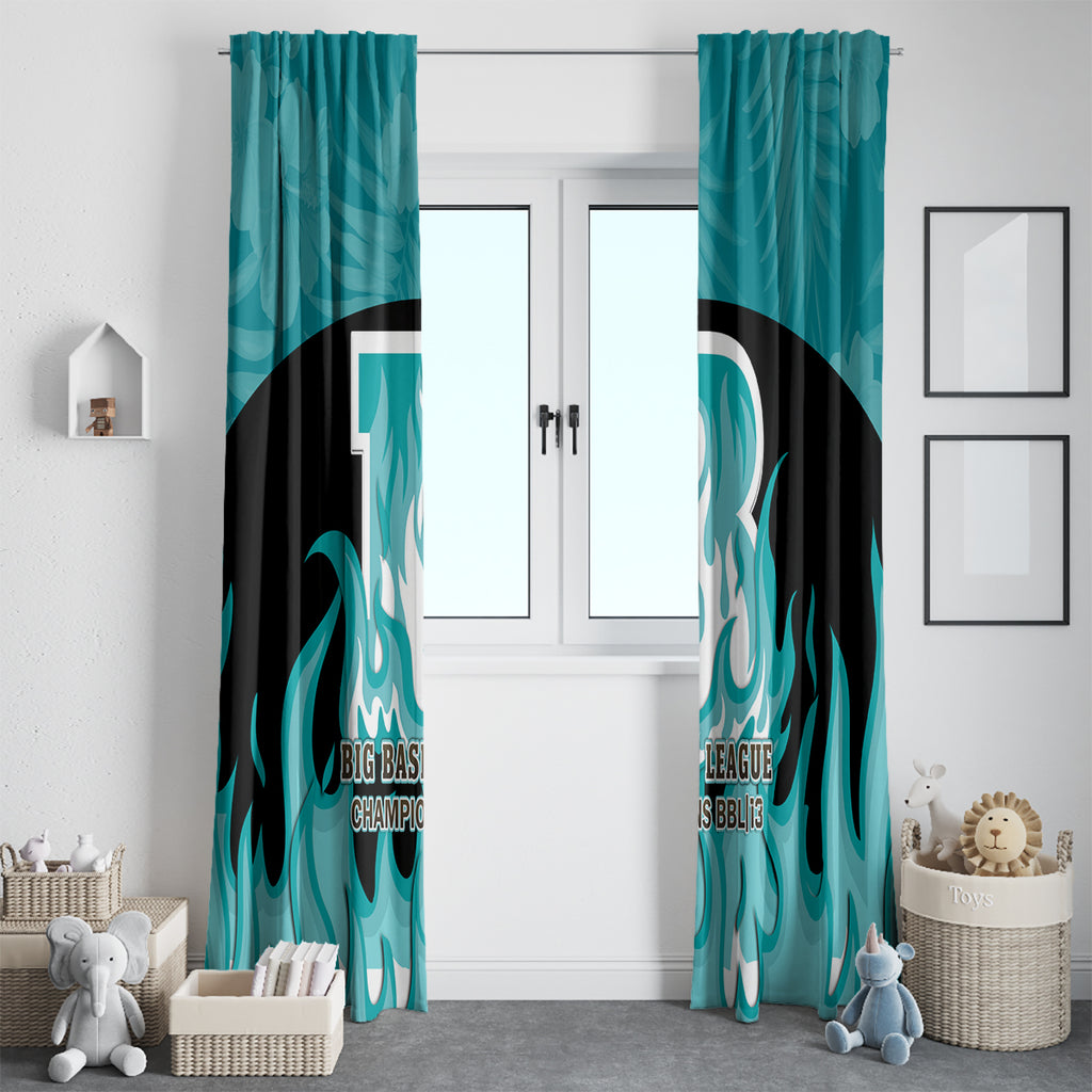 Personalised BBL Brisbane Heat Window Curtain 2nd Champions 2024 New History