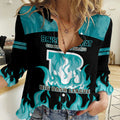Personalised BBL Brisbane Heat Women Casual Shirt 2nd Champions 2024 New History