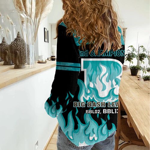 Personalised BBL Brisbane Heat Women Casual Shirt 2nd Champions 2024 New History