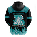 Personalised BBL Brisbane Heat Zip Hoodie 2nd Champions 2024 New History