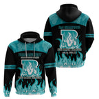 Personalised BBL Brisbane Heat Zip Hoodie 2nd Champions 2024 New History
