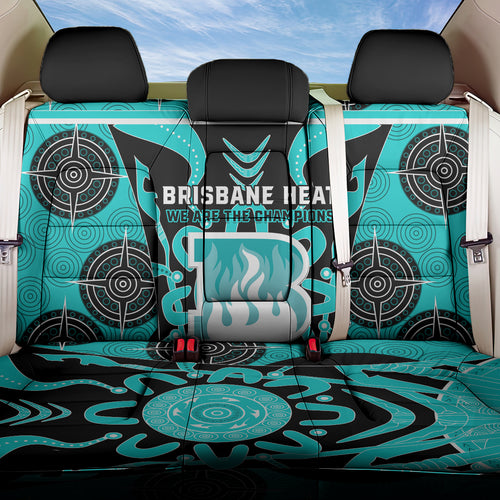 Custom Brisbane Heat Back Car Seat Cover We Are The Champions Aboriginal Art