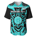 Custom Brisbane Heat Baseball Jersey We Are The Champions Aboriginal Art