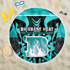 Custom Brisbane Heat Beach Blanket We Are The Champions Aboriginal Art