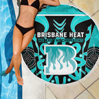Custom Brisbane Heat Beach Blanket We Are The Champions Aboriginal Art