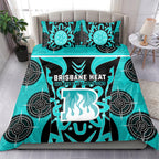 Custom Brisbane Heat Bedding Set We Are The Champions Aboriginal Art