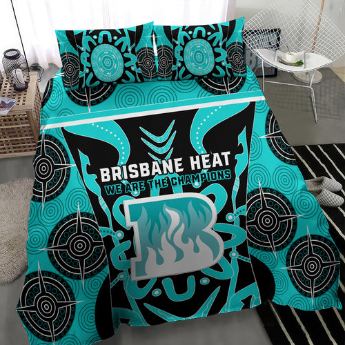 Custom Brisbane Heat Bedding Set We Are The Champions Aboriginal Art