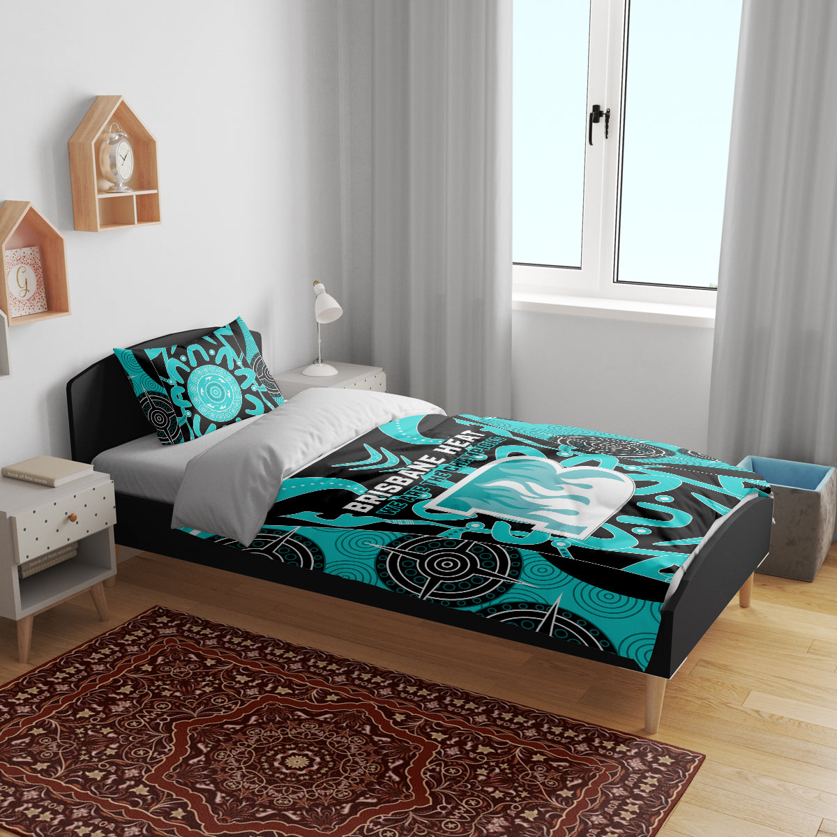 Custom Brisbane Heat Bedding Set We Are The Champions Aboriginal Art