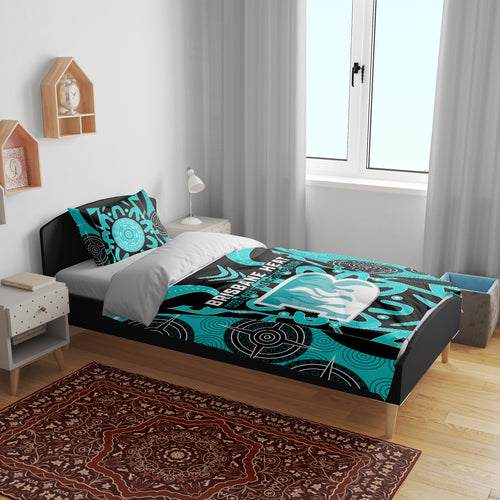 Custom Brisbane Heat Bedding Set We Are The Champions Aboriginal Art