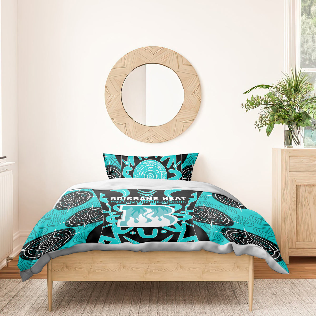 Custom Brisbane Heat Bedding Set We Are The Champions Aboriginal Art