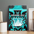 Custom Brisbane Heat Canvas Wall Art We Are The Champions Aboriginal Art