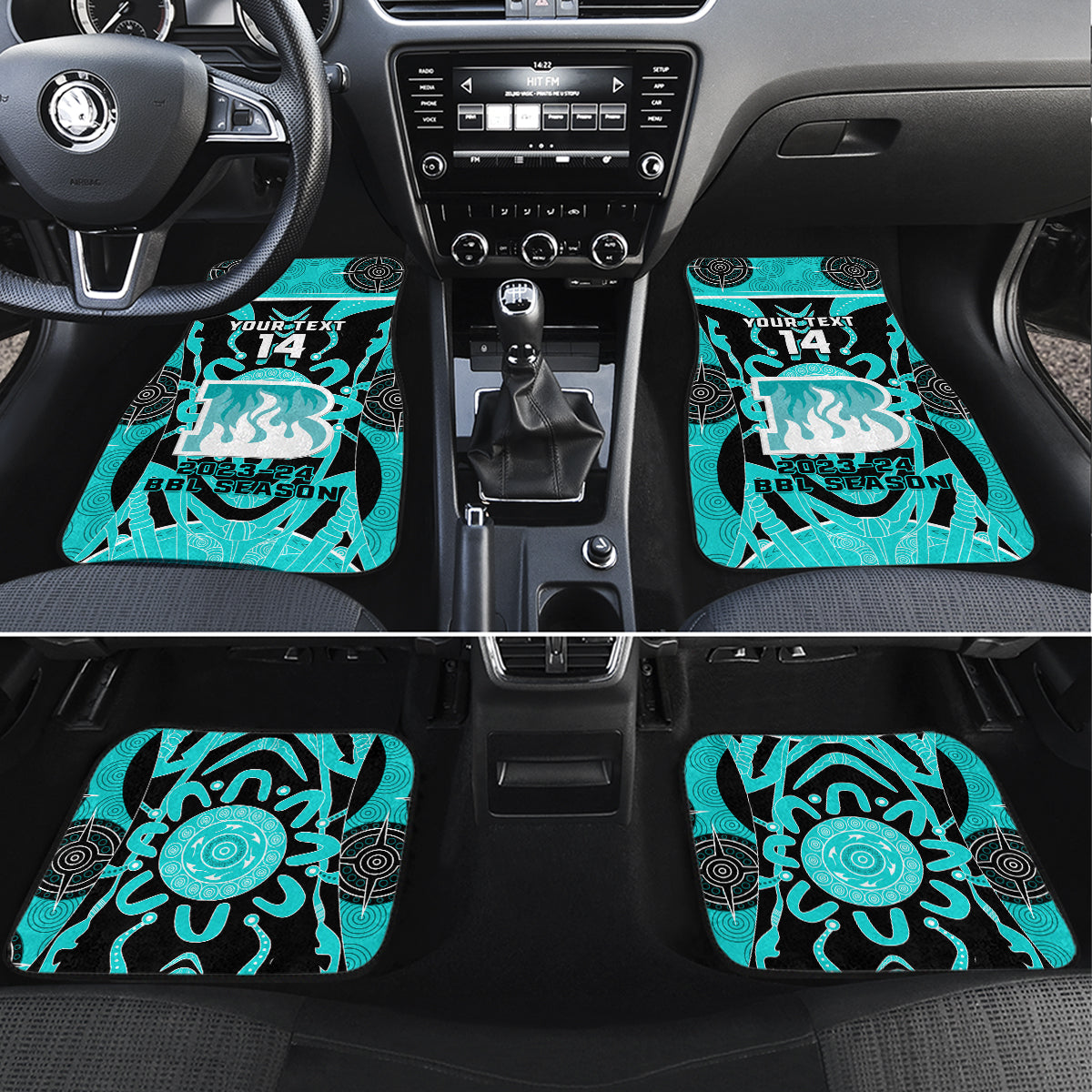 Custom Brisbane Heat Car Mats We Are The Champions Aboriginal Art