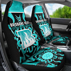 Custom Brisbane Heat Car Seat Cover We Are The Champions Aboriginal Art