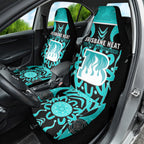 Custom Brisbane Heat Car Seat Cover We Are The Champions Aboriginal Art