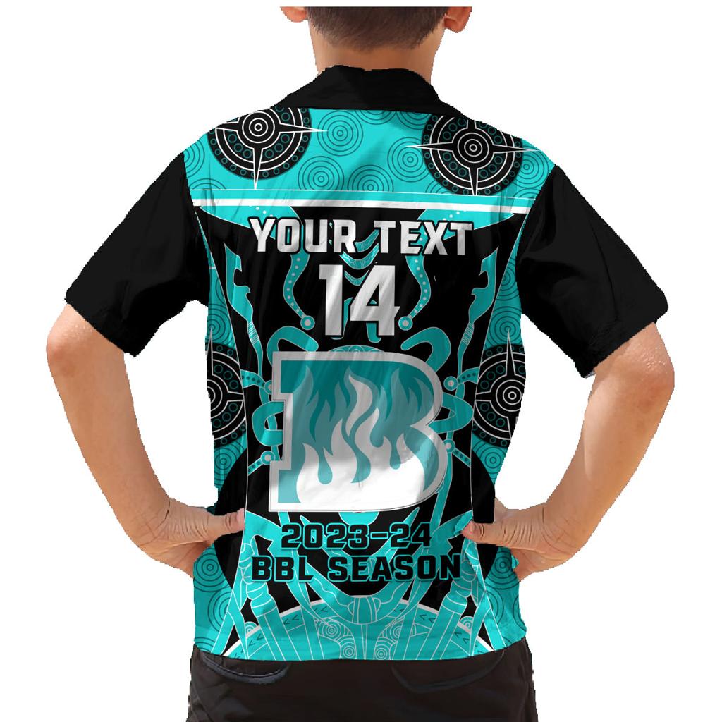 Custom Brisbane Heat Family Matching Mermaid Dress and Hawaiian Shirt We Are The Champions Aboriginal Art