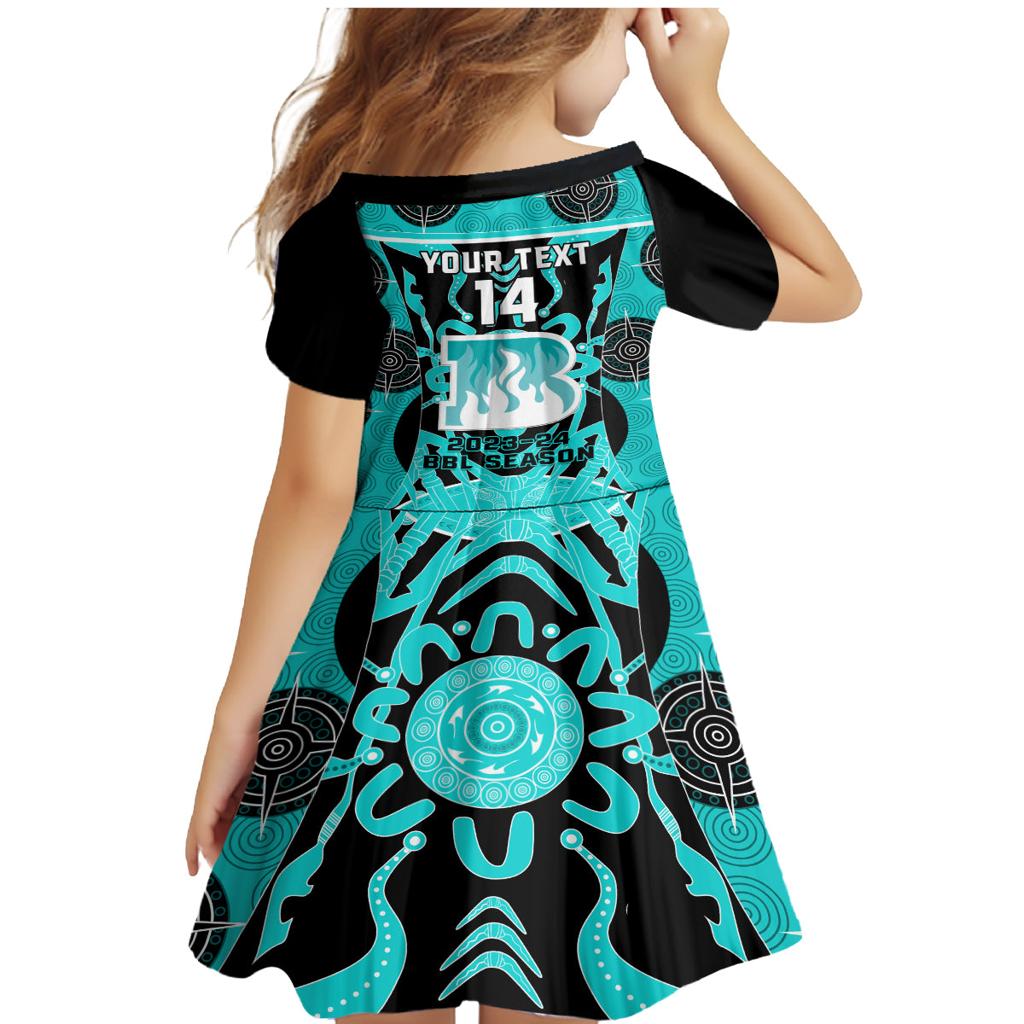 Custom Brisbane Heat Family Matching Mermaid Dress and Hawaiian Shirt We Are The Champions Aboriginal Art