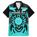 Custom Brisbane Heat Family Matching Mermaid Dress and Hawaiian Shirt We Are The Champions Aboriginal Art