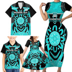 Custom Brisbane Heat Family Matching Short Sleeve Bodycon Dress and Hawaiian Shirt We Are The Champions Aboriginal Art
